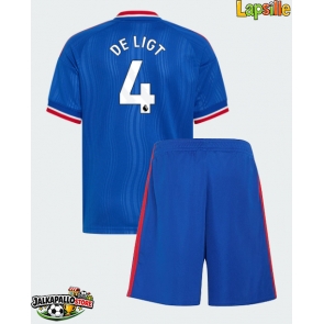 Manchester United Matthijs de Ligt #4 Vieraspaita Lapsille 2026-27 Lyhythihainen (+ shortsit)